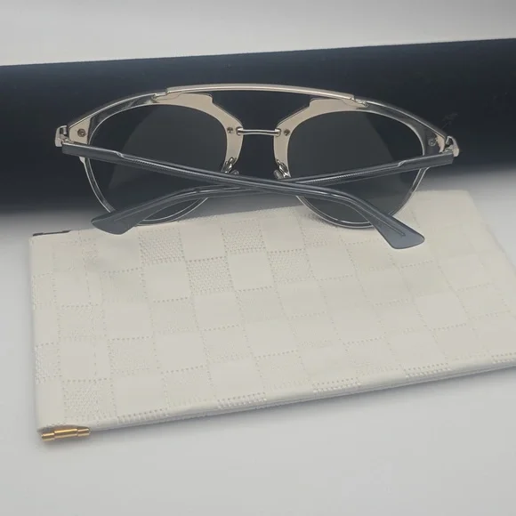 Christian Dior Mirrored Aviator Blue & Silver Women's Sunnies (NWOT)🩶💙🩶 - Picture 11 of 11
